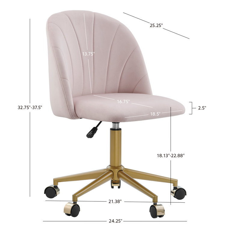 Task chair adjustable online height